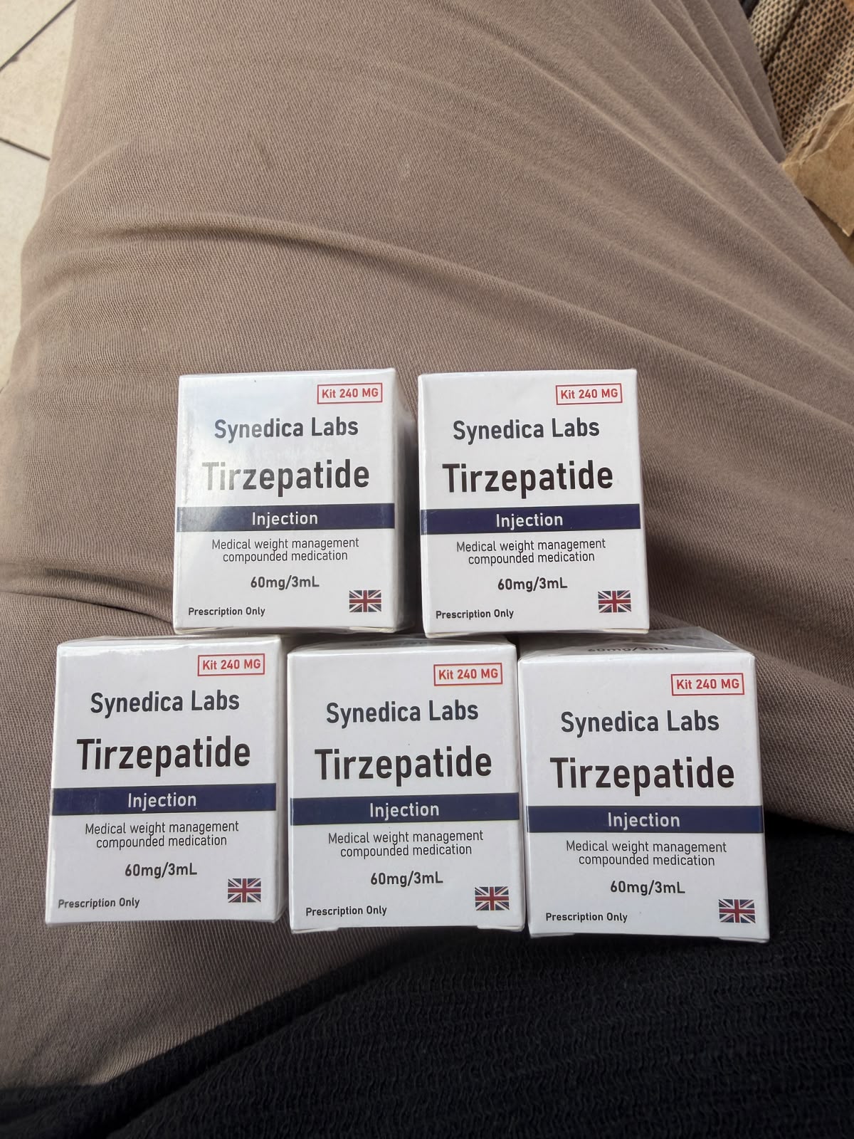 Synedica Labs Tirzepatida — Kit 240mg (4 frascos)