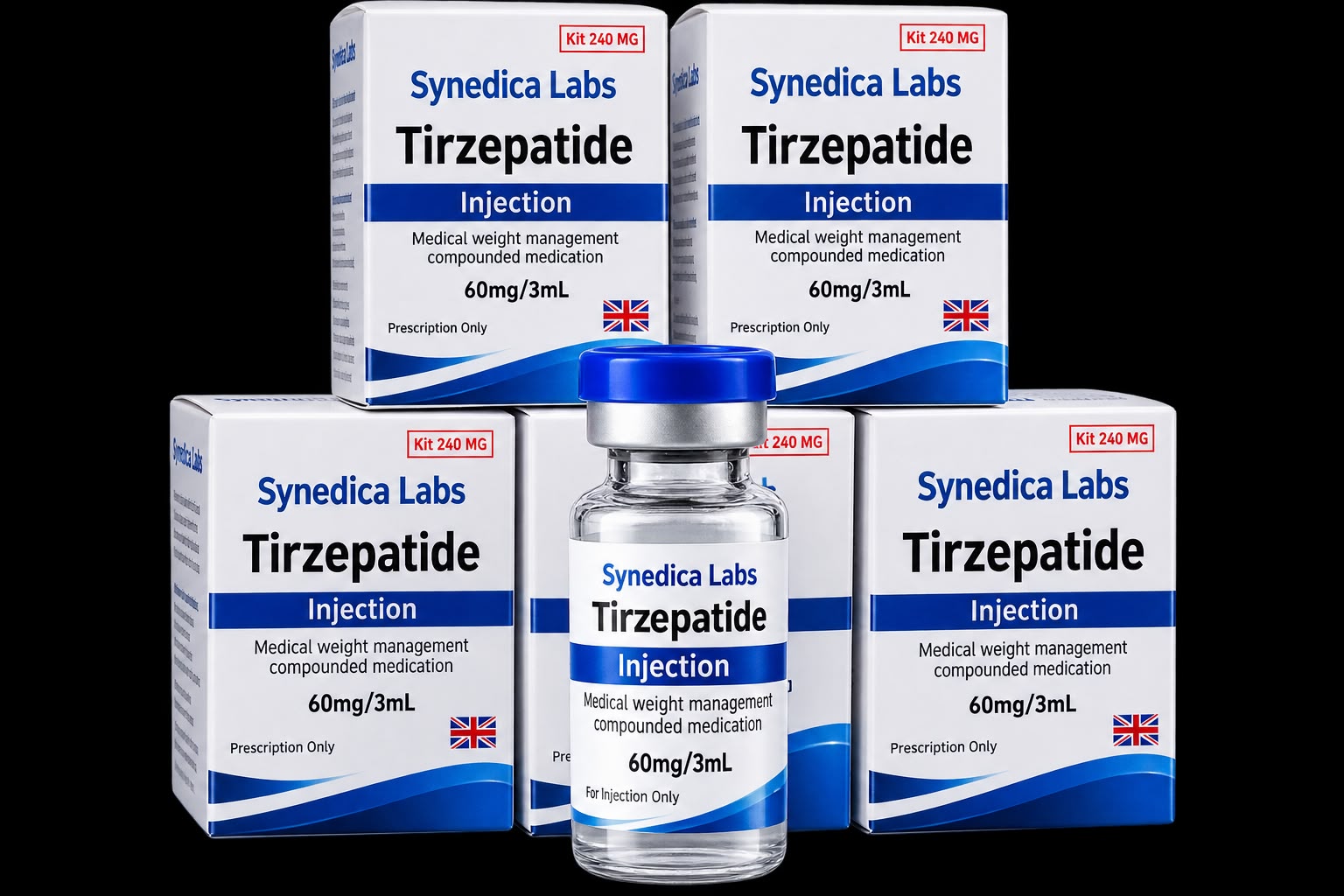 Synedica Labs Tirzepatide — Kit 240mg (4 frascos)