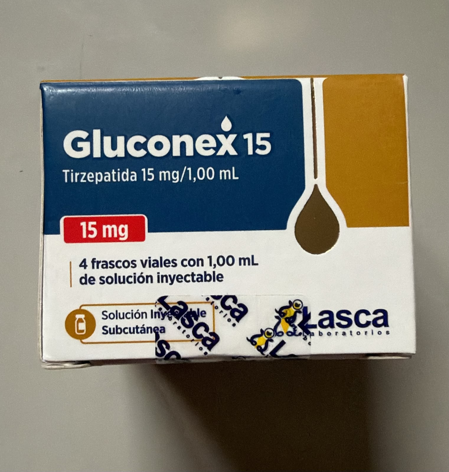 Gluconex 15 — 4 ampolas